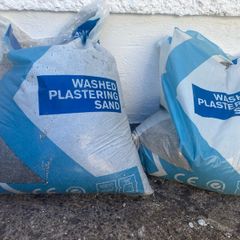 plastering sand