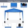 Folding Gazebo 3 x 3 m Waterproof UV Protection Gazebo Popup Garden Tent Image 3