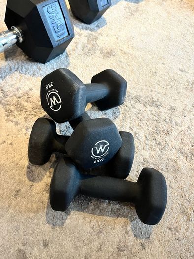 Dumbbell sets (15, 6 & 2kg)