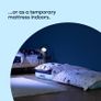NEW SALE | Inflatable Flocked Airbed - Quick Inflation & Deflation Mattress - Lightweight Comfortable Perfect For Camping,Hiking, Caravan, Guest Bed - Waterproof Portable Image 4