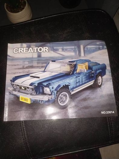 Lego Compatible American Muscle Car 1967 Ford Mustang. PLUS FREE mini sports car.