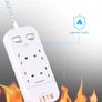 4 Way Surge Protected Extension Lead with USB Slots Multi Plug Power Strip Extension Cable with Double Switches, Plug Extension Socket 1.8M Braided Extension Cord for Home Office Accessories Brand: HANYCONY Image 5