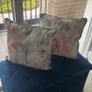 Pink & Grey Velvet Cushions Image 4