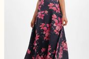 Liquorish plunge front maxi dress