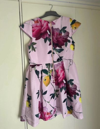 Ted Baker Tillea Citrus Bloom Pink Floral Skater Dress