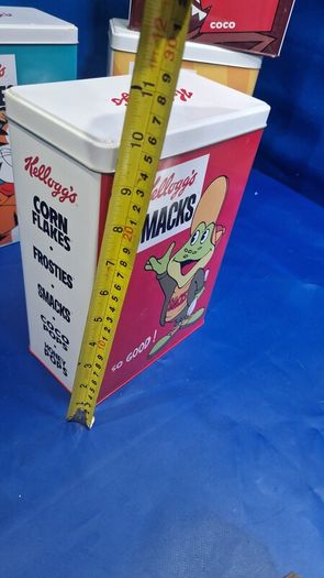 Set of 4 Vintage-Style Kellogg's Cereal Storage Tins