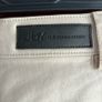 Cream pleather trousers Image 2