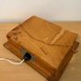 Vintage framed plaster nativity scene light box c1960 Image 4