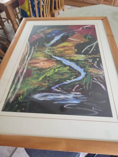 Lovely Original Art Deco Framed By K.dunne