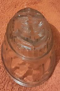 glass jelly mould with anchor