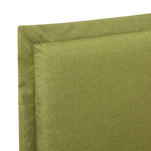 Bed Frame Green Fabric 120x190 cm