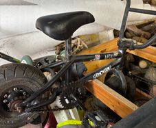 Job lot of bike, scooters, skateboards.