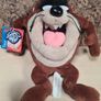 Vintage Looney Tunes Taz Tasmanian Devil Teddy Soft Toy Plushie Tagged Play By Play 1998 Image 2