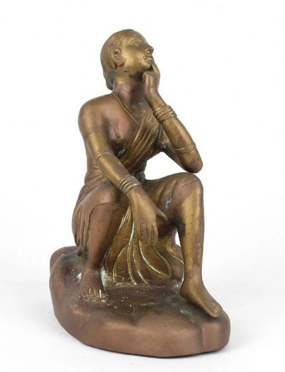 Late 19th - early 20th century brass/bronze sculpture