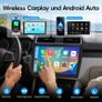 2 DIN Car Radio with Apple CarPlay & Android Car 10.1 Inch HD Screen, Image 2