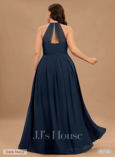 navy bridesmaid dress
