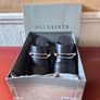 Fab New AllSaints black slide on wedge heel mules size 40. Image 2