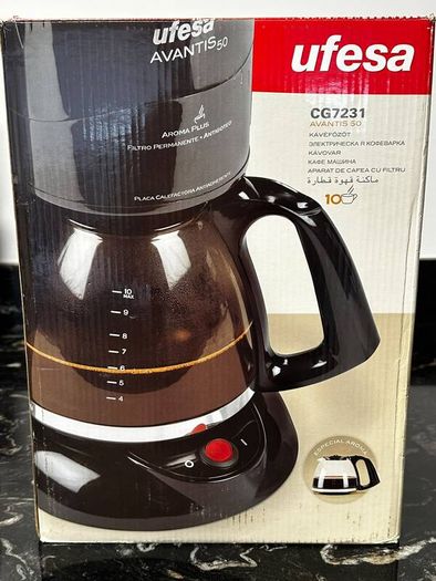 UFESA Black Filter Coffee Maker CG7231 - EU plug