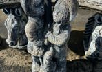 Stone garden statues Boy/Girl