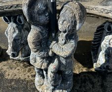 Stone garden statues Boy/Girl