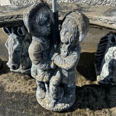 Stone garden statues Boy/Girl