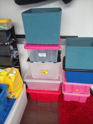 Storages Boxes and Blanket box.