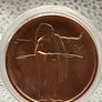 1avdp oz Fine 999 Copper Bullion Standing Indian Round.(L) Image 2