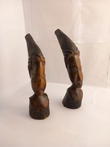 African figurine/statues/ carving ornaments decor masks home wooden hand carved tribal great gift present display decor shop memorabilia art deco