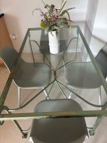 AL Frank Dining Table and matching Console Table