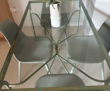 AL Frank Dining Table and matching Console Table