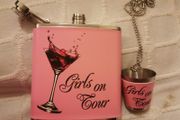 Hip flask - ladies gift set, perfect for hen parties