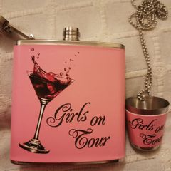Hip flask - ladies gift set, perfect for hen parties