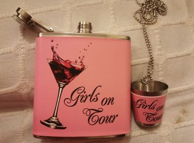 Hip flask - ladies gift set, perfect for hen parties