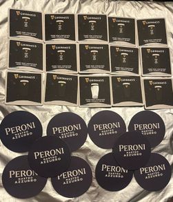 Guinness peroni asahi Beer Mats Coaster