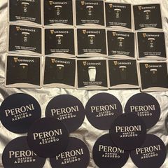 Guinness peroni asahi Beer Mats Coaster