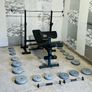 Barbell Dumbbells Weights Rack Bench Image 2