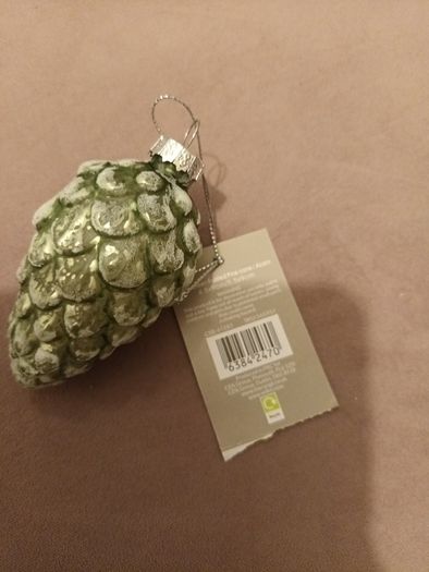 Green cone christmas bauble