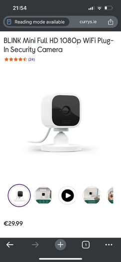 Blink Doorbell Camera (and plugged indoor camera)