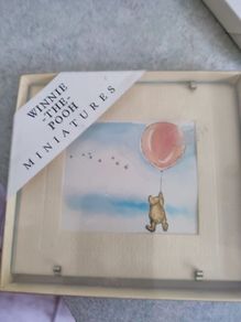 Winnie The Pooh Coloured Sketch Framed  Mniatures