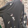 Plus size Black Blazer with embroidered butterfly floral detail uk26 Image 7