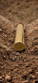 Original 1914 WWI British Army Brass Rifle Oiler - Lee Enfield - Marked