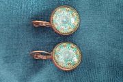 Vintage mandala earrings.