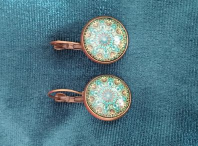 Vintage mandala earrings.