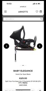 Baby Elegance car seat and isofix