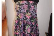 F&amp;F tube floral midi summer dress size UK22 EU50 Postage included