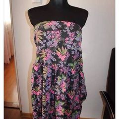 F&F tube floral midi summer dress size UK22 EU50 Postage included