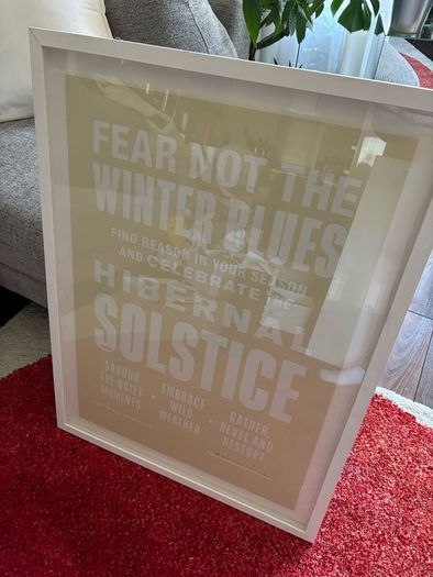 Large Oak Framed Wall Art
