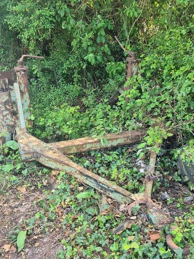 vintage heavy-duty plant trailer