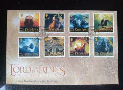 2003 First day Cover Isle of Man Lord of the rings
