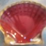 TRINKET  OR SOAP DISH This shell dish is shaped like a shell and handmade. It is made of high fired Burgundy clay in France and it has a long tradition in this manufacture. The clay is covered with a very hard glaze and this makes it resistant to scratche Image 2